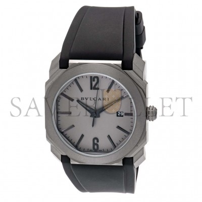 BVLGARI  AUTOMATIC GREY DIAL 41MM MEN'S WATCH 102858